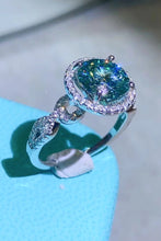 Load image into Gallery viewer, 2 Carat Moissanite Emerald Green Ring