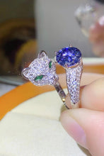 Load image into Gallery viewer, 2 Carat Moissanite Adjustable Animal Bypass Ring