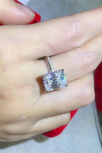 Load image into Gallery viewer, 5 Carat Moissanite Platinum-Plated Ring