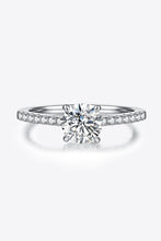 Load image into Gallery viewer, 1 Carat Moissanite 925 Sterling Silver Side Stone Ring