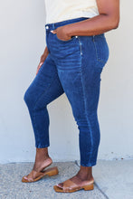 Load image into Gallery viewer, Mid Rise Crinkle Ankle Detail Skinny Judy Blue  Jeans