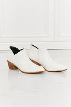 Load image into Gallery viewer, Trust Yourself Embroidered Crossover Cowboy Bootie in White