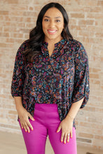 Load image into Gallery viewer, Lizzy Top in Black Paisley