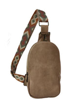 Load image into Gallery viewer, Random Pattern Adjustable Strap PU Leather Sling Bag