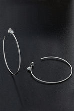 Load image into Gallery viewer, 925 Sterling Silver Moissanite Hoop Earrings