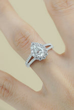 Load image into Gallery viewer, 1 Carat Moissanite Teardrop Split Shank Ring