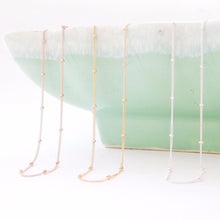 Load image into Gallery viewer, Satellite Necklace - Barberry + Lace