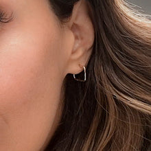 Load image into Gallery viewer, Square Hoop Stud Earrings
