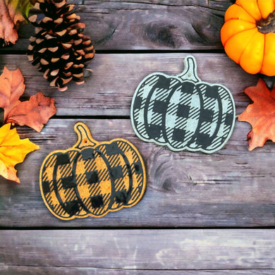Black Plaid Pumpkin