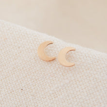 Load image into Gallery viewer, Moon Stud Earrings