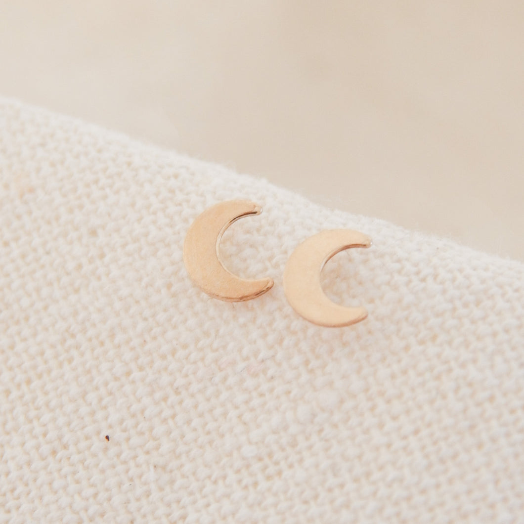 Moon Stud Earrings