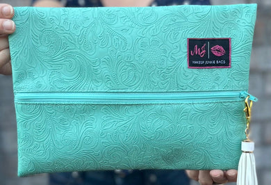 Hawaiian Mint Makeup Junkie Bag