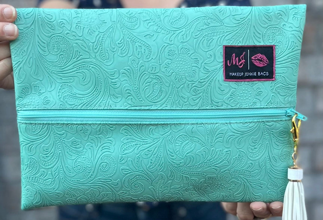 Hawaiian Mint Makeup Junkie Bag