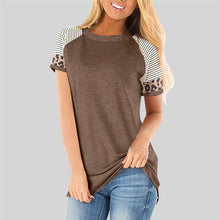 Load image into Gallery viewer, Leopard Accent Tee