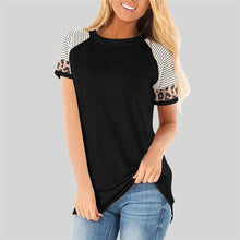 Load image into Gallery viewer, Leopard Accent Tee