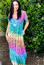 Load image into Gallery viewer, Safari Rainbow Maxi Dress